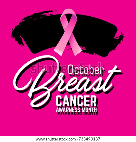  breast cancer awareness symbol, vector illustration