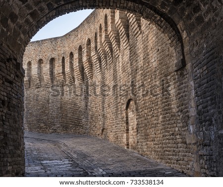 Corinaldo (Ancona, Marches, Italy): the historic town at morning. Walls