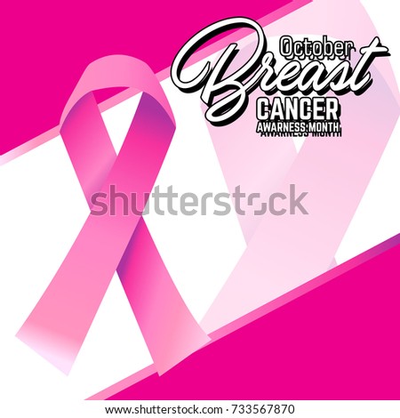 breast cancer awareness symbol, vector illustration