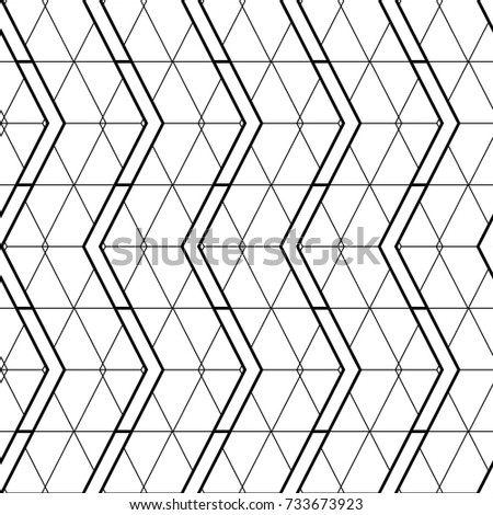 art deco monochrome seamless arabic black and white wallpaper. vector illustration.