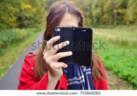 Making phone selfie