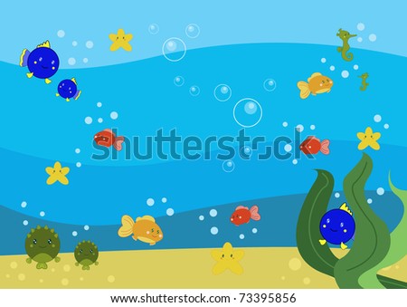 underwater swimming fish