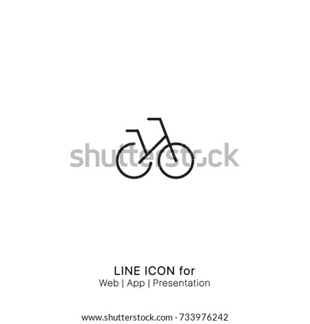 Icon bike graphic design single icon vector