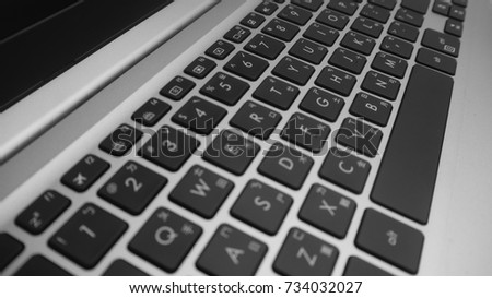 Keyboard on a Modern Laptop