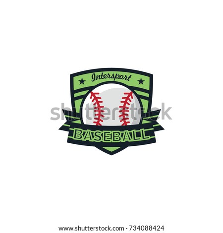 Baseball sport icon logo and emblem vector
