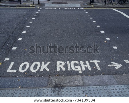 London crosswalk
