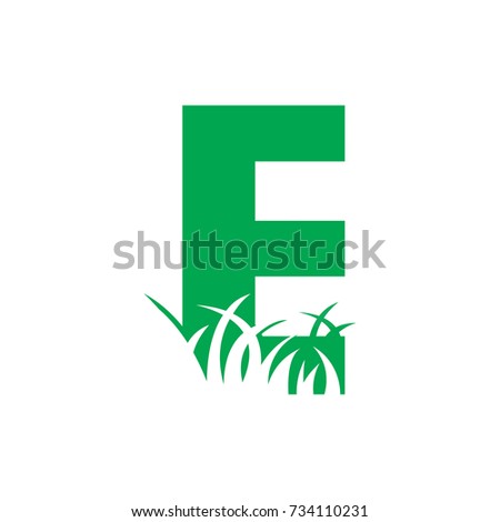 E Lawn Care Initials Logo