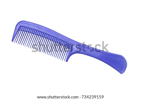 Hair comb isolated on white background.