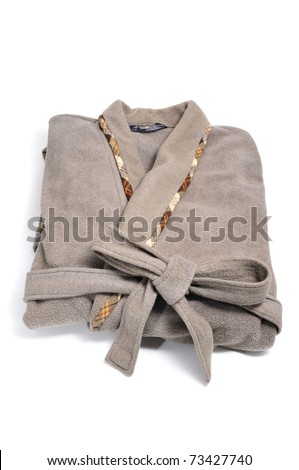a dressing gown on a white background Royalty-Free Stock Photo #73427740