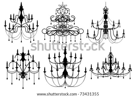chandelier silhouettes