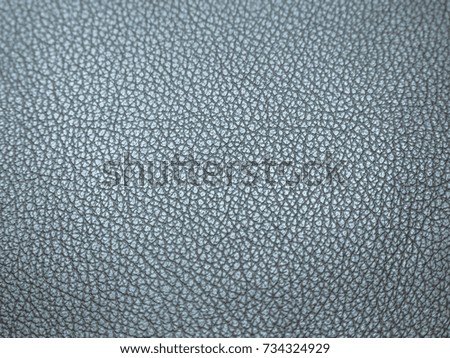 Closeup of a blue leather background or texture
