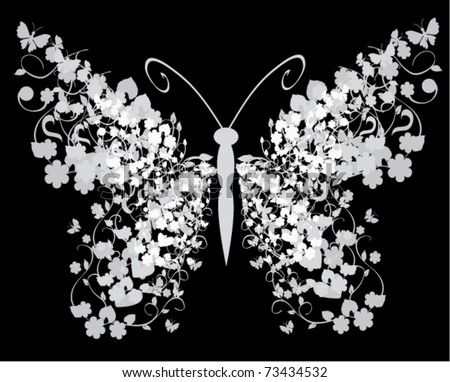 vector vintage butterfly