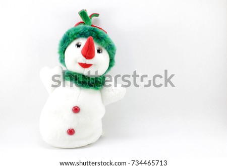  snowman on white background