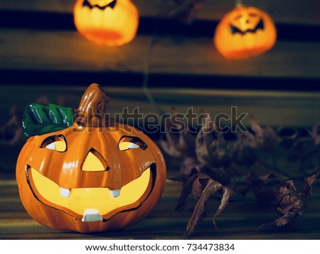 Halloween Day, Pumpkin doll, light

