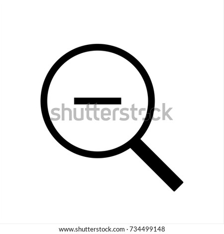 Zoom Out in trendy flat style isolated on white background. Zoom Out icon symbol for your web site design,Zoom Out logo, app, UI. Vector illustration, Zoom Out icon eps10.