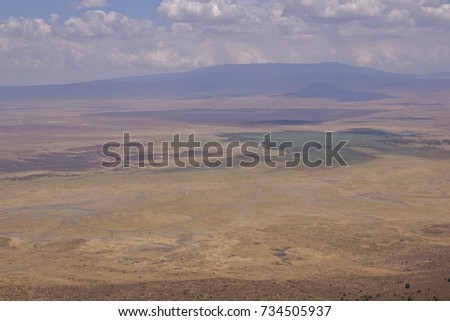 Ngorongoro Crater, Conservation Area, Panoramic Landscape,Tanzania 