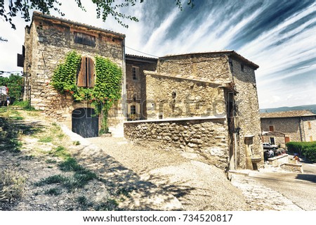 Provence, countryside landscape. Royalty-Free Stock Photo #734520817