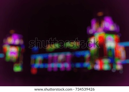 Light projections festival theme creative abstract blur background with bokeh effect