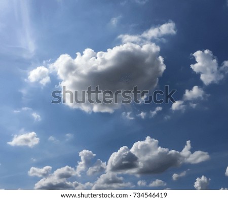 Blue sky with clouds wallpaper