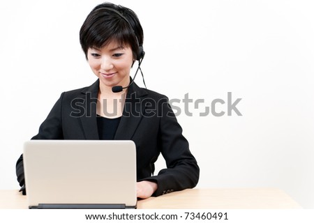 asian businesswoman working