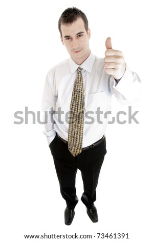 Business man on white background