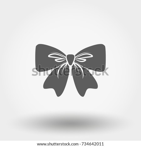 Bow. Icon for web and mobile application. Vector illustration on a white background. Flat design style.