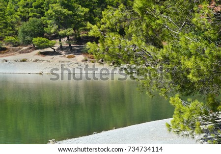Beletsi lake near to Parnitha mountain Attica Greece