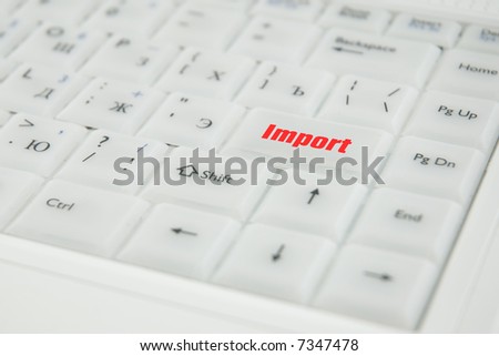 Miscellaneous conceptual inscriptions on a keyboard enter key