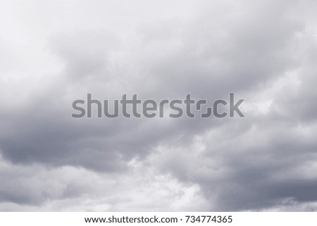 Stormy sky with dark clouds.