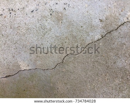 Old dirty cement crack wall background