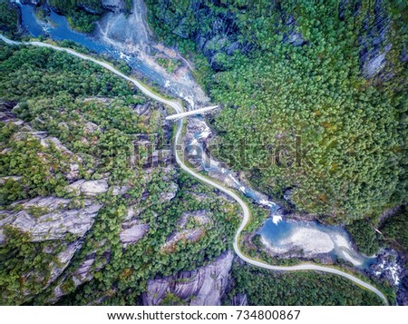 Norway River Aerial