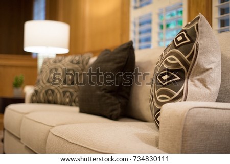 Close up of a couch 