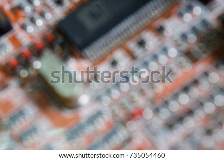 Electronic computer hardware technology. Motherboard digital chip Tech science background. Integrated communication processor. Information engineering component. On images not brand name or logo