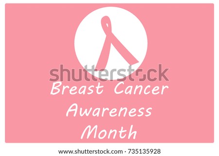 Breast Cancer Awareness Month pink  ribbons.vector illustration
