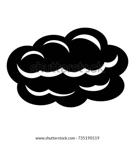 Technology cloud icon. Simple illustration of technology cloud vector icon for web