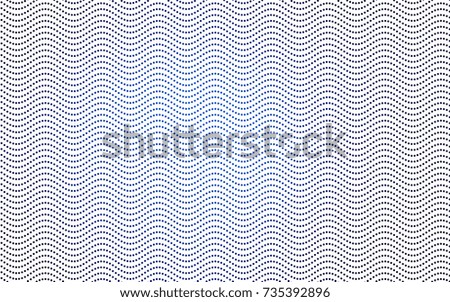 Dark BLUE vector red banner with set of circles, dots. Donuts Background. Creative Design Template. Technological halftone illustration.