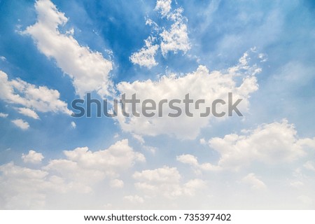 soft clouds and blue sky background