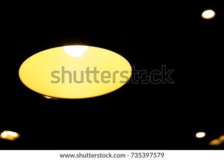 Night lamps provide a comfortable feeling and a background image.