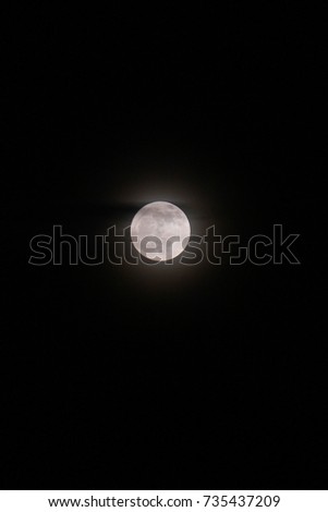 the moon light at night time