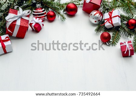 Christmas Gift Background Royalty-Free Stock Photo #735492664