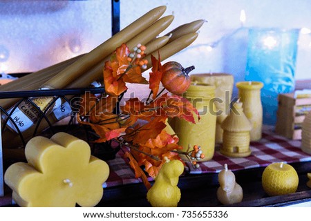 Assorted halloween candles