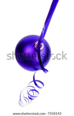 christmas ball isolated on white