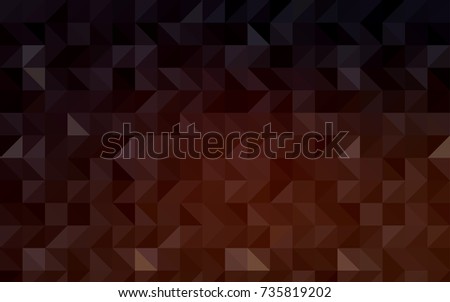 Dark Multicolor vector polygonal pattern. Modern geometrical abstract illustration with gradient. Triangular pattern for your business design.