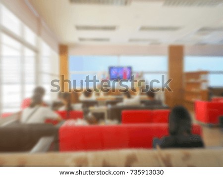 office interior, Abstract blur business office working space background with modern design.