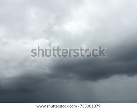 Sky in the rainy season