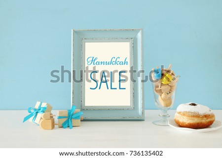 image of jewish holiday Hanukkah background.