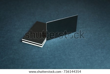 Black business cards.