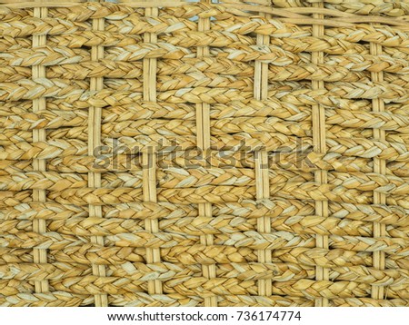 Wood texture with pattern,Vintage weave wicker basket texture background