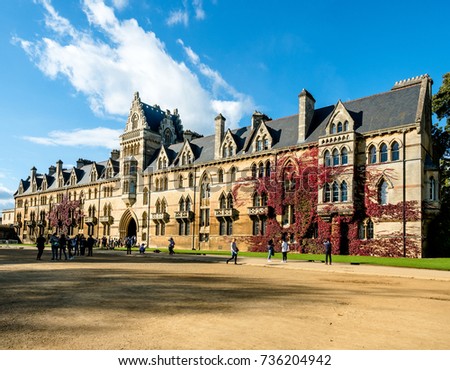 Stock Photo - Christ Church in Oxford, filming location for Harry Potter, United Kingdom