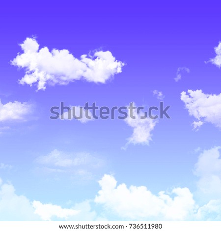Cloud with blue sky natural background. atmosphere